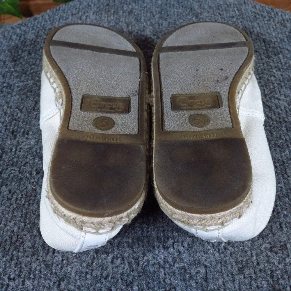 Circus by Sam Edelman Leni Womens Espadrille Flat Size 5 Vacation White Canvas